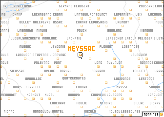 map of Meyssac