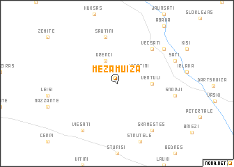 map of Mežamuiža