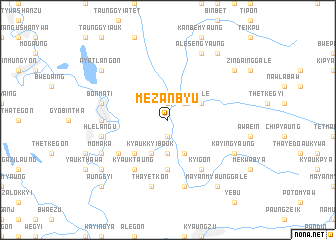 map of Mèzanbyu