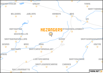 map of Mézangers