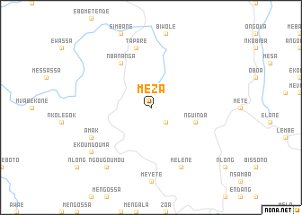map of Meza