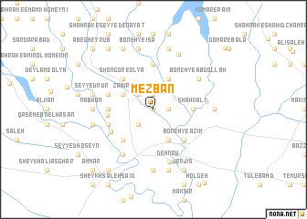 map of Mezbān