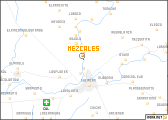 map of Mezcales