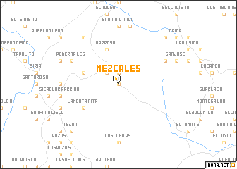 map of Mezcales