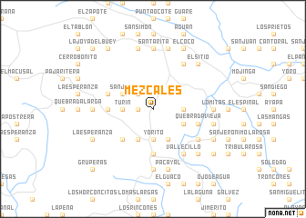 map of Mezcales