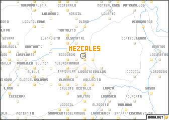 map of Mezcales