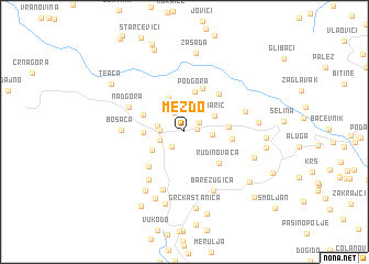 map of Meždo