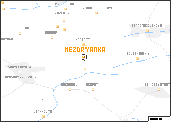 map of Mezdryanka