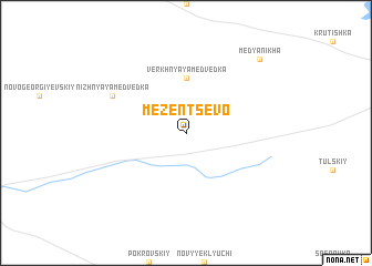 map of Mezentsevo