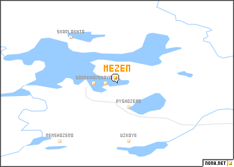 map of Mezen\