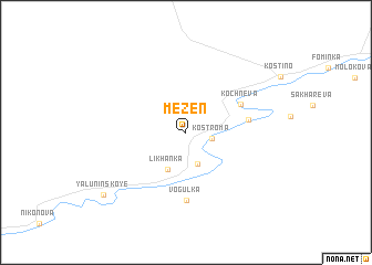 map of Mezen\