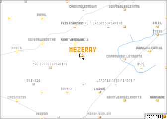 map of Mézeray