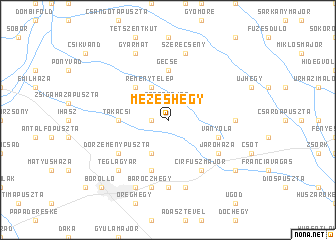 map of Mézeshegy