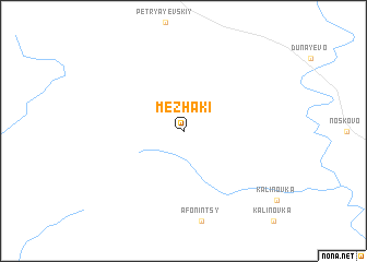 map of Mezhaki