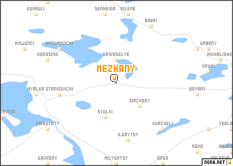 map of Mezhany