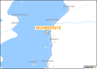 map of Mezhbornoye