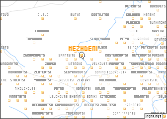 map of Mezhdeni