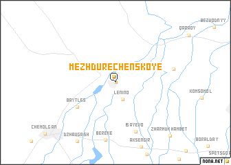 map of Mezhdurechenskoye