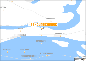 map of Mezhdurechensk