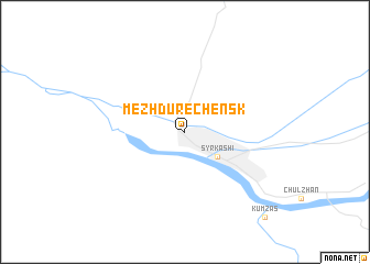 map of Mezhdurechensk