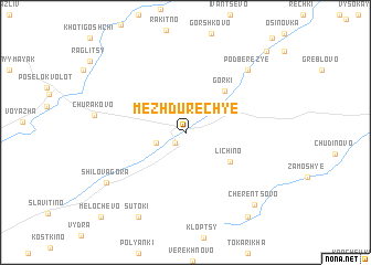 map of Mezhdurech\