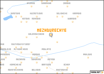 map of Mezhdurech\