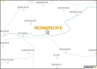 map of Mezhdurech\