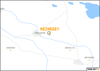 map of Mezhegey