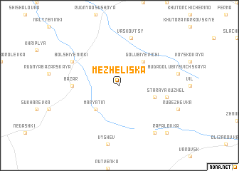 map of Mezheliska