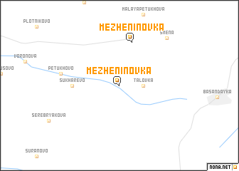 map of Mezheninovka