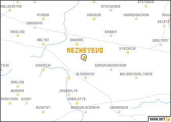 map of Mezheyevo