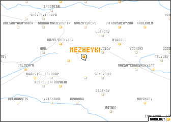 map of Mezheyki