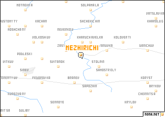 map of Mezhirichi