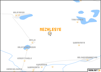 map of Mezhles\