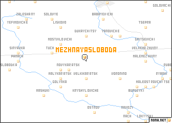 map of Mezhnaya Sloboda