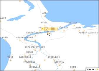 map of Mezhniki