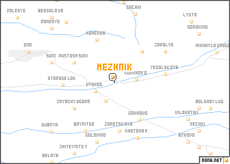 map of Mezhnik