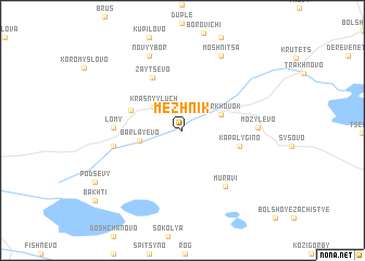 map of Mezhnik