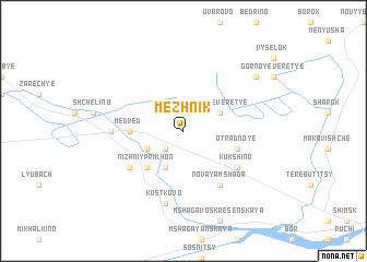 map of Mezhnik