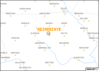 map of Mezhrechʼye