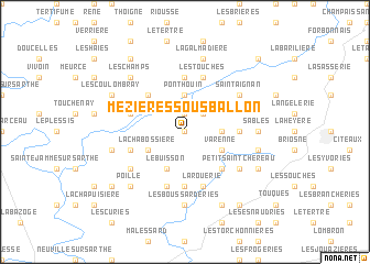 map of Mézières-sous-Ballon