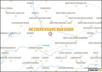 map of Mézières-sur-Couesnon