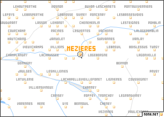 map of Mézières