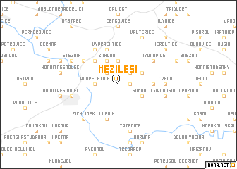 map of Mezilesí