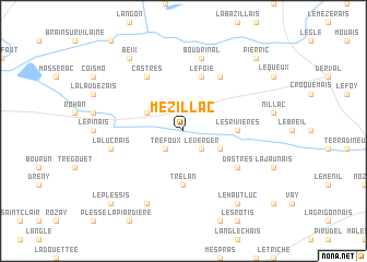 map of Mézillac