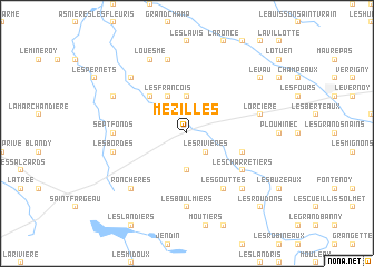 map of Mézilles