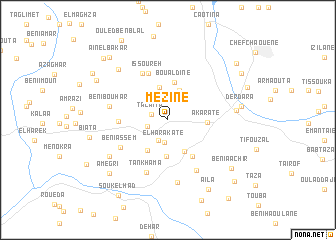 map of Mezine