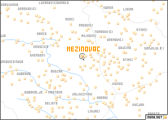 map of Mezinovac