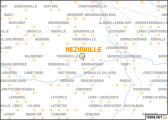 map of Mézinville