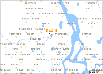 map of Mezin